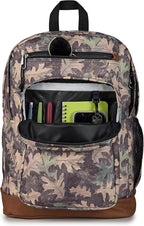 JanSport Cool Backpack with 15-inch Laptop Sleeve, Large Computer Bag Rucksack with 2 Compartments, Ergonomic Straps, Woodland Camo