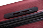 NONSTOP NEW YORK Luggage Expandable Spinner Wheels hard side shell Travel Suitcase Lightweight, TSA Lock, Double USB Port (Burgundy, Checked-Medium 24-Inch)