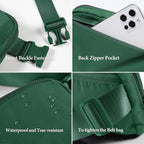 ODODOS Unisex Mini Belt Bag with Adjustable Strap Small Fanny Pack for Workout Running Traveling Hiking, Forest