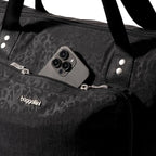 Baggallini Carryall Expandable Lightweight Travel Tote 22" Packable Folding Compact Nylon Washable Weekender w/Luggage Sleeve