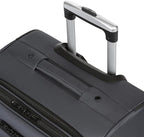 SWISSGEAR Sion Softside Expandable Spinner Luggage Durable Lightweight Travel Suitcase, Dark Grey, Checked-Medium 25-Inch