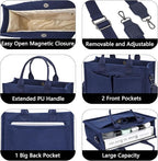 ZHMO Canvas Tote Bag for Women,Women's Bags Crossbody Bags Work Laptop Tote Bag Large Handbags Purse for Travel Nurse Teacher
