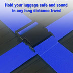 Luggage Straps for Suitcases TSA Approved Travel Belt 4 Pack by Chelmon (Blue)