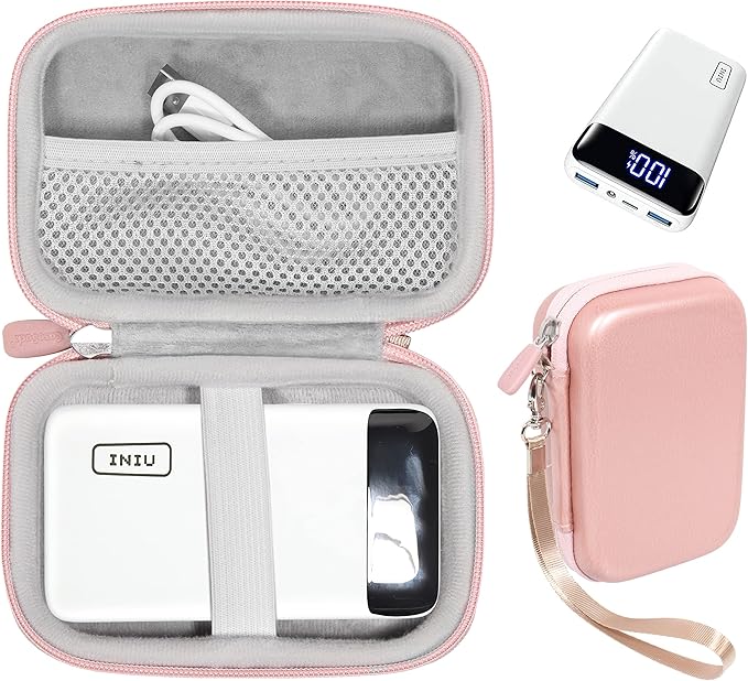 Case for INIU Portable Charger, USB C Slimmest Triple 3A High-Speed 10000mAh Phone Power Bank, 22.5W PD3.0 QC4.0 Fast Charge 20000mAh, 10500mAh