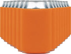 Blank Beer Can Coolers Sleeves (14-Pack) Soft Insulated Beer Can Cooler Sleeves - HTV Friendly Plain Can Sleeves for Beer Cans & Bottles - Blanks for Vinyl Projects Wedding Favors & Gifts (Orange)
