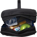 PackIt Freezable Lunch Bag, Black, Built with EcoFreeze Technology, Foldable, Reusable, Zip and Fold Closure with Buckle Handle, Perfect for School and Office Lunches