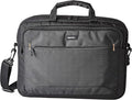 Amazon Basics Laptop Carrying Case with Shoulder Strap, 15.6-inch, Black, Large Capacity Office Work Bag, 10-Pack