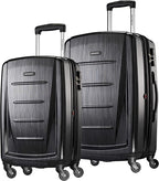 Samsonite Winfield 2 Hardside Expandable Luggage with Spinner Wheels, Brushed Anthracite, 2-Piece Set (20/24)