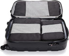 TravelWise 5 Piece Packing Cube Set, Durable Lightweight Luggage Organizer System with Small, Medium and Large Cubes for Travel, Weekender and Carry On Use, Black