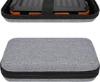 Solar Power Bank Carrying Case - Portable Hard Travel Storage Box for Solar Chargers, Compatible with Rasbes 38800mAh, Durecopow 20000mAh (Silver)