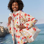 Lands' End Open Top Canvas Tote Bag