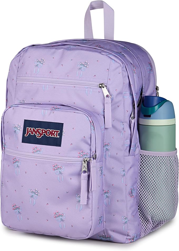 JanSport Laptop Backpack - Computer Bag with 2 Compartments, Ergonomic Shoulder Straps, 15” Laptop Sleeve, Haul Handle - Pastel Petals - Lilac