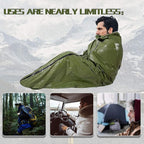 Emergency Sleeping Bag Survival Bivy Sack Use as Emergency Blanket Lightweight Survival Gear for Outdoor Hiking Camping Keep Warm After Earthquakes, Hurricanes and Other disasters