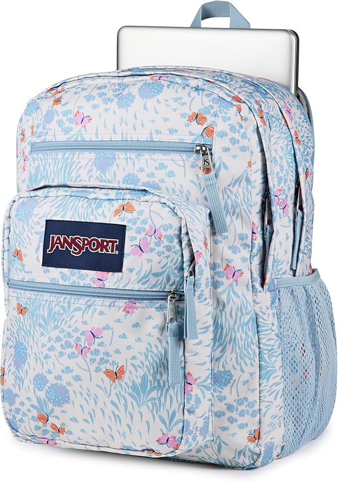 JanSport Laptop Backpack - Computer Bag with 2 Compartments, Ergonomic Shoulder Straps, 15” Laptop Sleeve, Haul Handle - Fluttering Fields