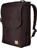 Carhartt 21L Top-Load Backpack, Durable Water Resistant Coated Canvas Base W/ 17" Laptop Sleeve, Port