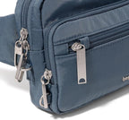 Baggallini Securtex Anti-theft Belt Bag 8.8"x5.5" Crossbody Fanny Pack for Women RFID Wallet Locking Zipper Travel Purse