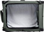 Amazon Basics Portable Foldable Soft Pet Dog Crate Carrier Kennel with Mesh Windows, Ventilation, Pockets for Large Dogs, 42 x 31 x 31 inches, Grey