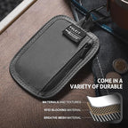 VULKIT RFID Blocking Clip Stash Pocket Small Slim Hidden Zipper Pouch Travel Safety Anti Theft Pickpocket Wallet Grey