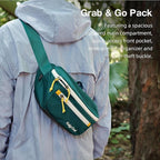 Ultralight Travel Waist Pack 2.5L, Large Water Resistant Fanny Pack for Men & Women.