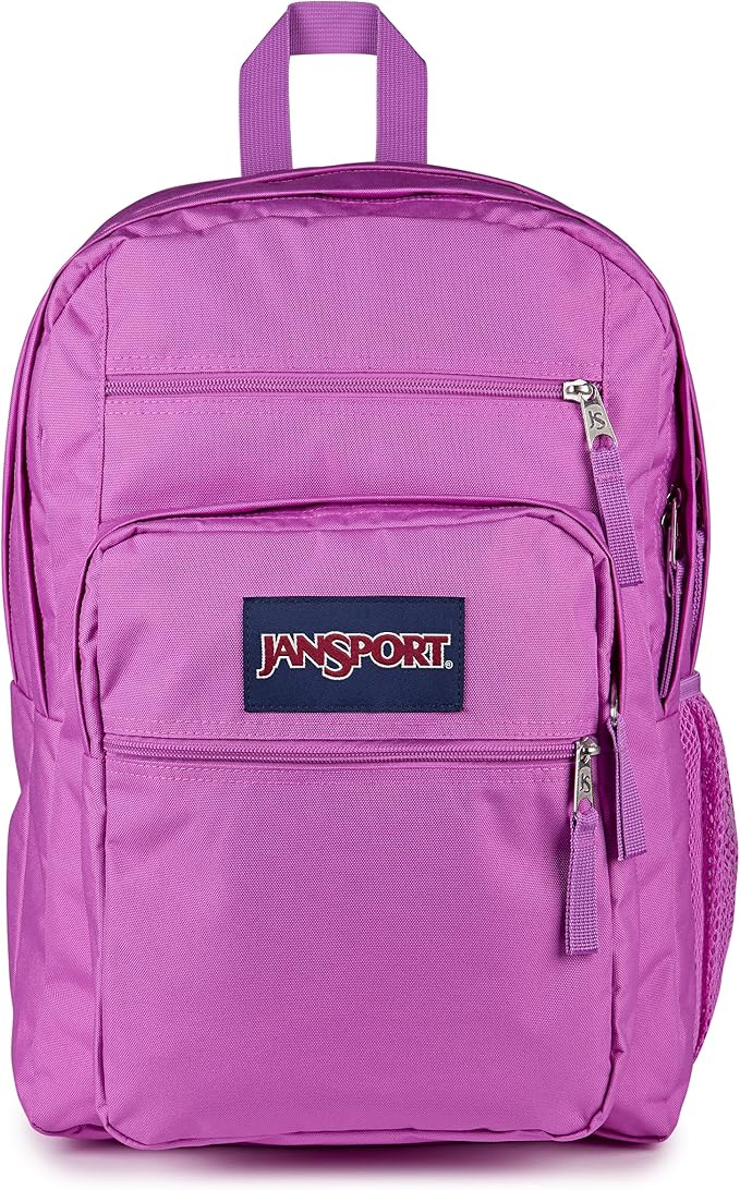 JanSport Laptop Backpack - Computer Bag with 2 Compartments, Ergonomic Shoulder Straps, 15” Laptop Sleeve, Haul Handle - Digital Fuchsia