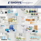 Terra Pure White Tea & Coconut Toiletries Set | 1-Shoppe Amenities Kit | 1oz Shampoo & Conditioner, Body Wash, Lotion, 1.25oz Bar Soap | Travel Size | 300 Pieces