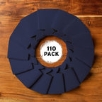 Blank Beer Can Cooler Sleeves (110-Pack) Soft Insulated Beer Can Coolies - HTV Friendly Blank Koolies in Bulk for Beer Cans & Bottles - Coolie Blanks for Vinyl Projects & Wedding Favors (Navy Blue)