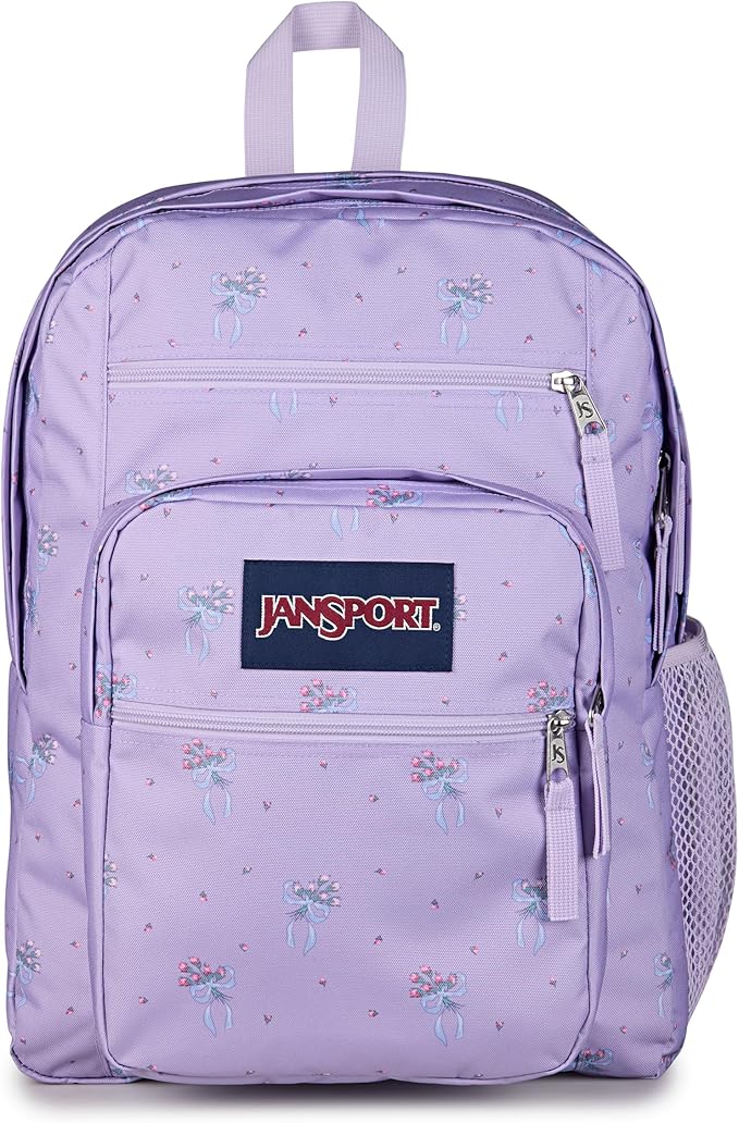 JanSport Laptop Backpack - Computer Bag with 2 Compartments, Ergonomic Shoulder Straps, 15” Laptop Sleeve, Haul Handle - Pastel Petals - Lilac