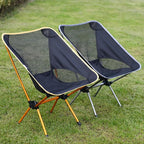 Wind Tour Portable Camping Chair Lightweight Foldable Outdoor Chair for Hiking Camp Backpacking Lawn Beach Fishing Picnic with Carry Bag (Silver - Ultra Light)
