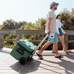 Igloo Trailmate 52Qt Wheeled Cooler, Insulated Hard Shell Ice Chest, Spruce