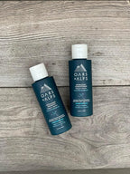 Oars + Alps Hair and Body Travel Kit for Men, Includes Sulfate Free Shampoo, Conditioner, Body Wash, Deodorant, and Reusable Pouch, TSA Friendly, Fresh Ocean Splash Scent