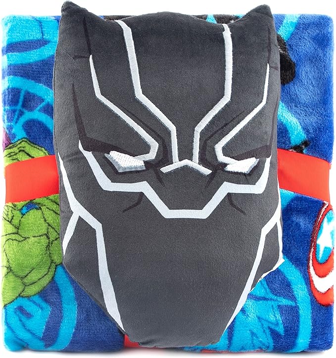JF18406CD Avengers Nogginz and Travel Blanket Set