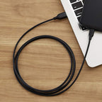Amazon Basics 2-Pack USB-C to USB-A 2.0 Fast Charging Cable, 480Mbps Speed, USB-IF Certified, Sturdy, for Apple iPhone 16/15, iPad, Samsung Galaxy, Tablets, Laptops, 1.8 m, Black