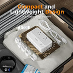 TESSAN 220V to 110V Voltage Converter, Universal Travel Power Adapter Combo with International Plug (Type C/G/D/I/L), 2AC 4 USB Ports(1 USBC)，230W Max Step Down Transformer for US to Europe