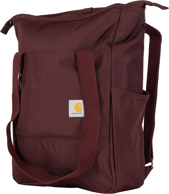 Carhartt Classic Convertible Backpack Tote, Durable Water Repellent Material W/ 17" Laptop Sleeve, Port