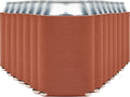Blank Beer Can Cooler Sleeves (110-Pack) Soft Insulated Beer Can Coolies - HTV Friendly Blank Koolies in Bulk for Beer Cans & Bottles - Coolie Blanks for Vinyl Projects & Wedding Favors (Burnt Orange)