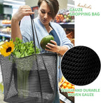 KALIDI Beach Nylon Mesh Tote Bag, Casual Tote Bag Hobo Women Foldable MAX 23L Shoulder Bag For Beach Picnic Vacation