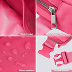 JSJ Mini Fanny Pack for Women & Men,Valentines Day Gifts for Girls Teens Kids Daughter Sister Her,Trendy Stuff Crossbody Bags Cute Everywhere Belt Bags.(Pink Glow)