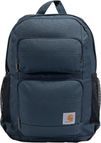 Carhartt 27L Single-Compartment Backpack, Durable Pack with Laptop Sleeve and Duravax Abrasion Resistant Base, Navy