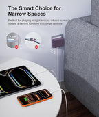 Fast Charger Block, GaN 6 Port USB C Charging Station Hub Cube, 100W Multiport Type C Wall Charger Power Strip Plug with PD 3.0+QC for iPhone 16 15 14 13 12 1 Pro Max XR XS 8 7, Samsung, iPad, Table