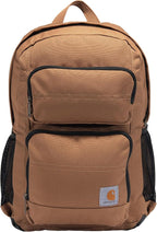 Carhartt 27L Single-Compartment Backpack, Durable Pack with Laptop Sleeve and Duravax Abrasion Resistant Base, Brown