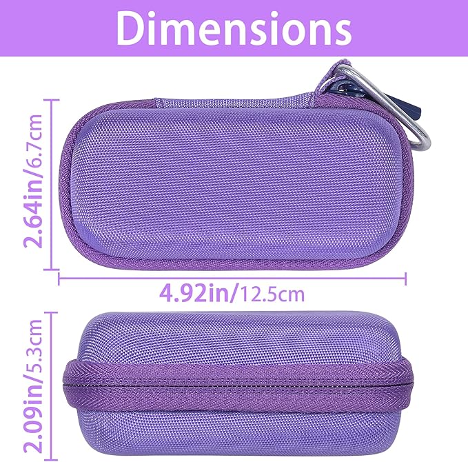 co2CREA Hard Case Compatible with Anker 621 Nano Power Bank 5,000mAh 12W Portable Charger, Purple Case