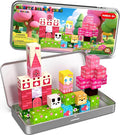 Princess Magnetic Building Blocks Travel Toys - 35PCS Magnet Cubes for Kids Ages 4-8, STEM Learning Toys, Portable Magnetic Toys Set for Toddlers 3-5, Boys & Girls，Birthday Gifts, Classroom Prizes