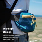 Ultralight Travel Waist Pack 2.5L, Large Water Resistant Fanny Pack for Men & Women.