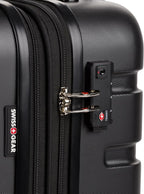 SwissGear 7366 Signature Hardside Expandable Luggage with Spinner Wheels, TSA Lock, Cup-Holder, Black, 2-Piece Set (19/27)