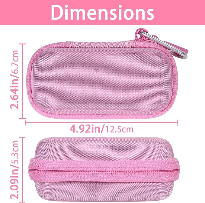 co2CREA Hard Case Compatible with Anker 621 Nano Power Bank 5,000mAh 12W Portable Charger, Pink Case