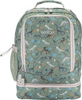 Bentgo Kids 2-in-1 Backpack & Insulated Lunch Bag - Durable 16” Backpack & Lunch Container in Unique Prints for School & Travel - Water Resistant, Padded & Large Compartments (Dino Fossils)