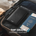 VULKIT Passport Holder Wallet RFID Blocking Travel Wallet for Men & Women