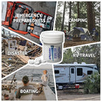Aquatabs Water Purification Tablets (397mg, 100 Pack). Water Filtration System for Camping, Boating, Emergency Water, Survival Kit, and Marine. Easy-to-Use Water Purifier Treatment.