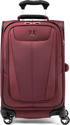 Travelpro Maxlite 5 Softside Expandable Luggage with 4 Spinner Wheels, Lightweight Suitcase, Men and Women, Burgundy, Carry-on 21-Inch