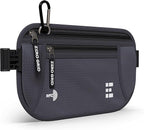 Money Belt for Secure Travel - RFID Blocking Slim Passport Holder - Hidden Waist Pouch for Cash, Credit Cards, Documents - Concealable Under Clothes, Water-Resistant Slim Fanny Pack for Men and Women